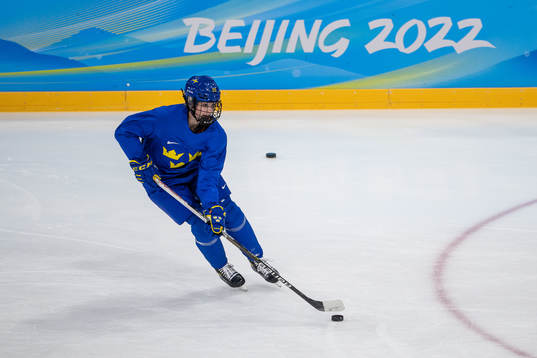 Olivia Carlsson of Sweden women's ice hockey team