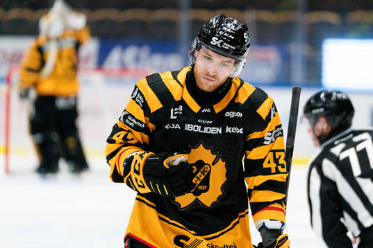 Skellefteås Filip Sandberg deppar
