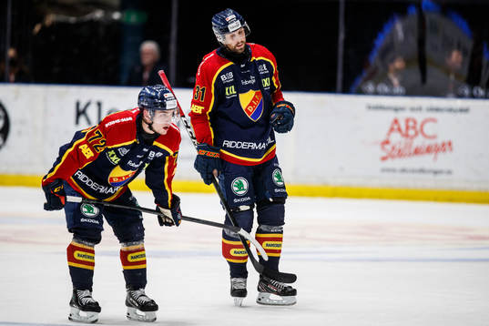 Djurgårdens William Eklund och Dick Axelsson deppar