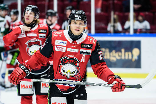 Malmö Redhawks Christoffer Forsberg deppar