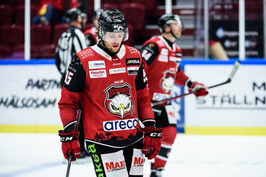 Malmö Redhawks Carl Persson deppar