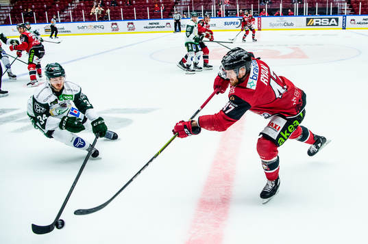 Malmö Redhawks Joakim Ryan mot Färjestads Michael