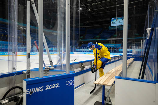 Marcus Krüger of the Swedish national men's ice hockey