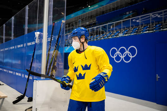 Linus Hultström of the Swedish national men's ice hockey