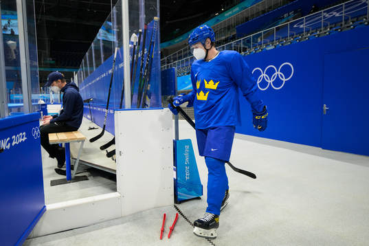 Pontus Holmberg of the Swedish national men's ice hockey