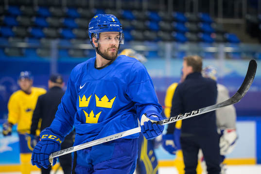 Oscar Fantenberg of the Swedish national men's ice hockey
