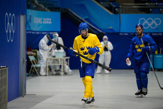 Daniel Brodin of the Swedish national men's ice hockey team