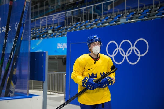 Linus Hultström of the Swedish national men's ice hockey