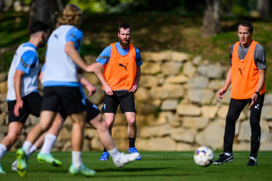 Jo Inge Berget och assisterande tränare Nikola Trajkovic