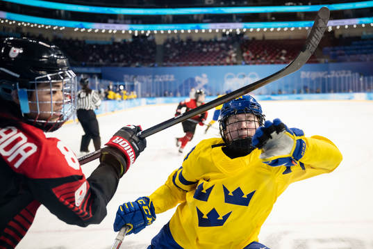 Felizia Wikner-Zienkiewicz of Sweden in the women’s ice