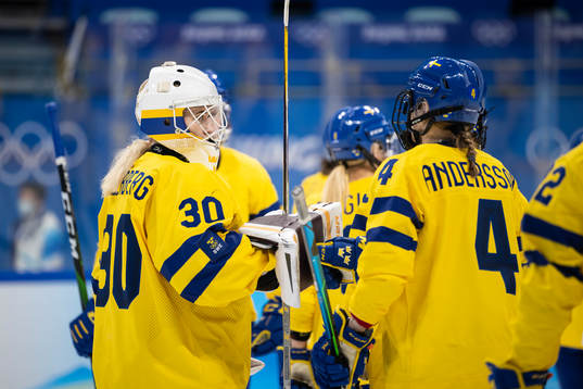 Goaltender Emma Söderberg of Sweden