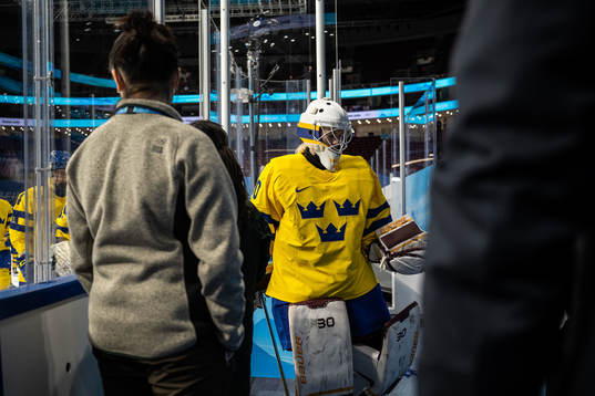 Goaltender Emma Söderberg of Sweden