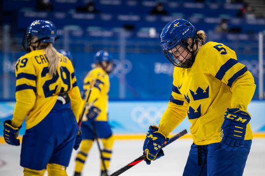 Johanna Fällman of Sweden looks dejected