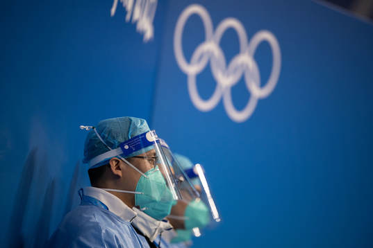 Medical personel in protective equipment