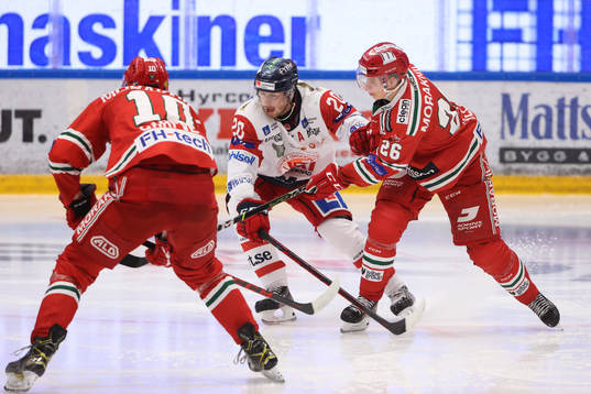 Västerviks Marcus Westfält Moras Isac Heens