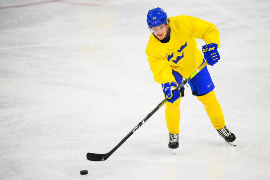 Jonathan Pudas of the Swedish men’s national ice hockey