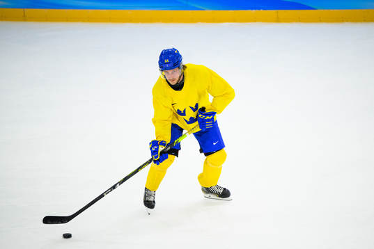 Jonathan Pudas of the Swedish men’s national ice hockey