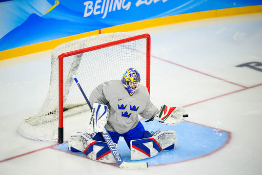 Goaltender Lars Johansson of the Swedish men’s national