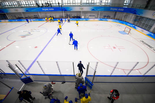 Players of the Swedish men’s national ice hockey team