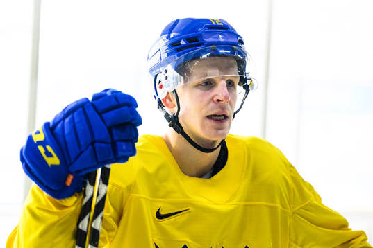 Max Friberg of the Swedish men’s national ice hockey team