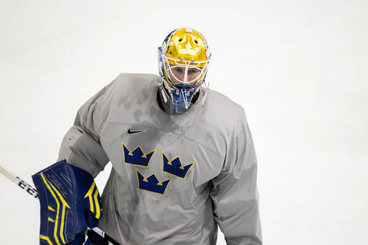 Goaltender Magnus Hellberg of the Swedish men’s national