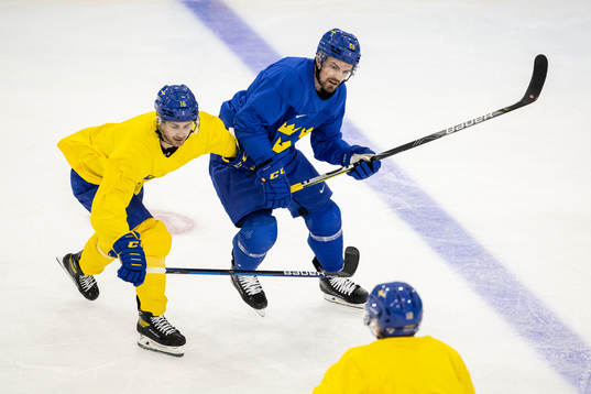 Marcus Krüger and Anton Lander of the Swedish men’s