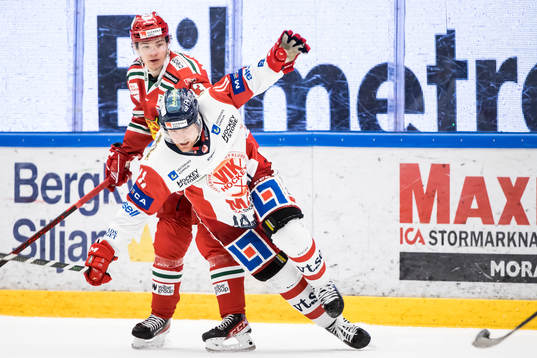 Moras Olle Strandell  och Västerviks Alexander Hilmerson