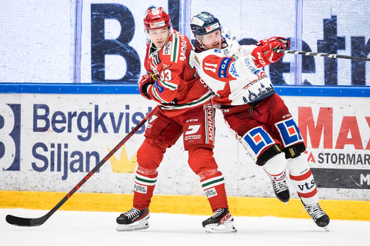 Moras Olle Strandell  och Västerviks Alexander Hilmerson