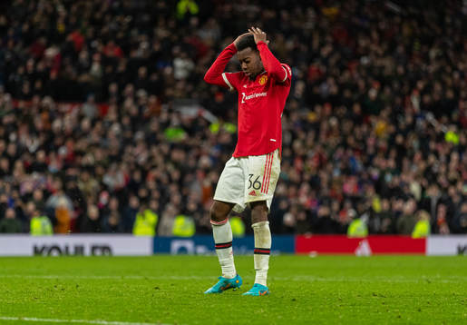 Manchester Uniteds Anthony Elanga deppar