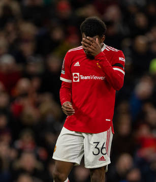 Manchester Uniteds Anthony Elanga deppar