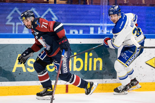 Linköpings Robert Lantosi och Leksands Patrik Norén