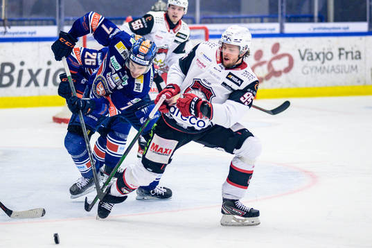 Växjös Hardy Häman Aktell och Malmö Redhawks Carl