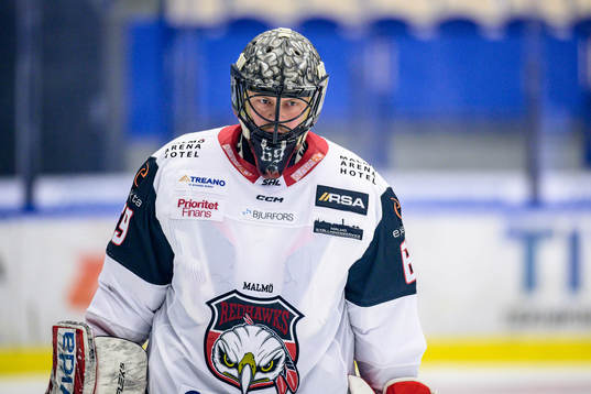 Malmö Redhawks målvakt Oscar Alsenfelt
