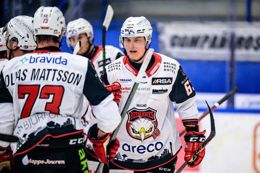 Malmö Redhawks Fredrik Händemark jublar
