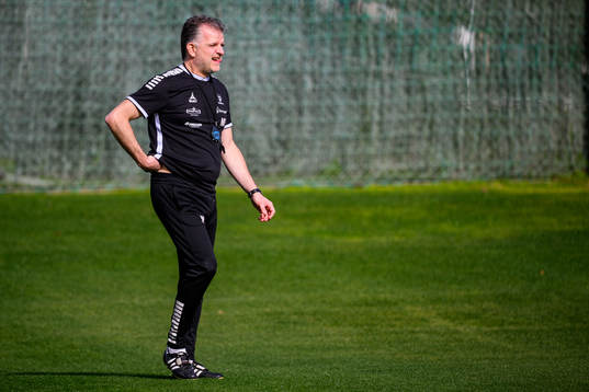 Sarpsborg 08 assisterande tränare Magnus Edlund besöker