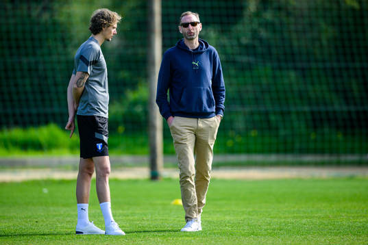Scout Robin Asterhed och sportchef Andreas Georgson