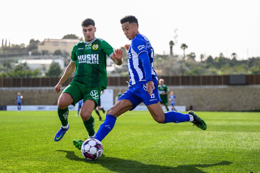 Hammarbys Edvin Kurtulus och IFK Göteborgs Tobias Sana