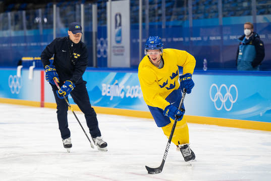 Max Friberg of the Swedish men’s national ice hockey team