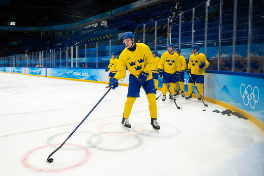 Fredrik Olofsson of the Swedish men’s national ice hockey
