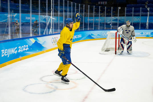 Henrik Tömmernes of the Swedish men’s national ice