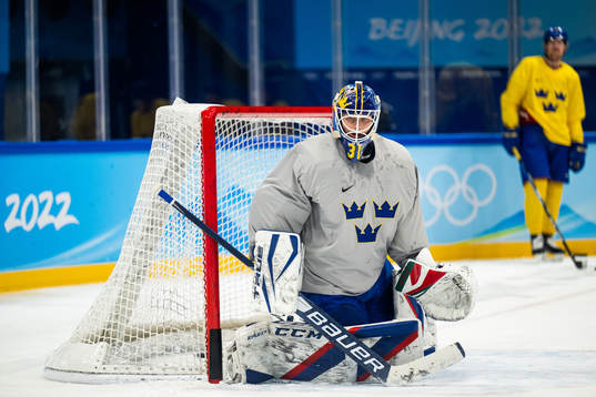 Goaltender Lars Johansson of the Swedish men’s national