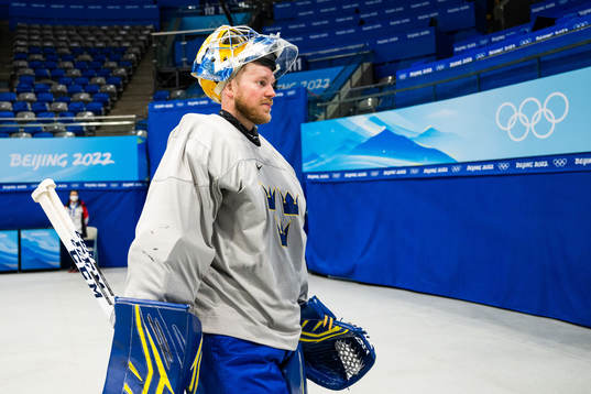 Goaltender Magnus Hellberg of the Swedish men’s national