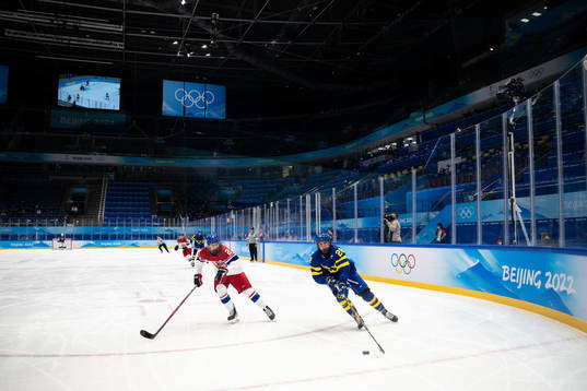 Aneta Tejralova of Czech Republic and Olivia Carlsson of