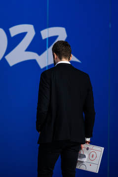 Head coach Ulf Lundberg of Sweden looks dejected