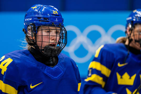 Felizia Wikner-Zienkiewicz of Sweden looks dejected
