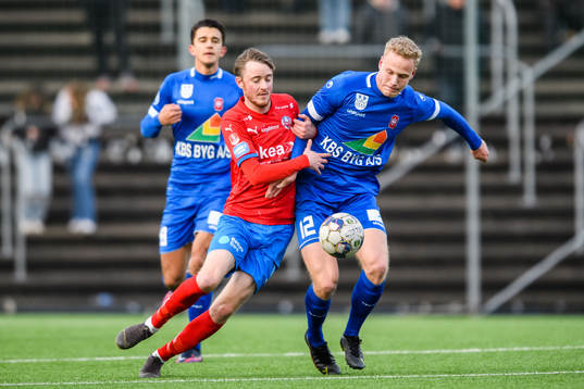 Helsingborgs Rasmus Jönsson och Hvidovres Magnus Lysholm