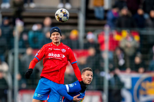 Helsingborgs Wilhelm Loeper och Hvidovres Kim Aabech