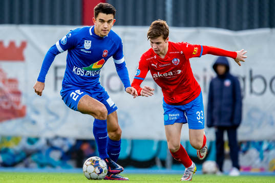 Hvidovres Fredrik Carlsen och Helsingborgs Vilgot Carlsson