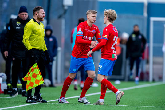 Helsingborgs Leo Frigell Jansson  och Victor Blixt
