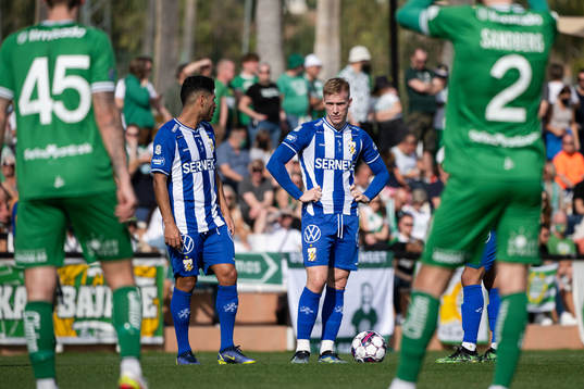 IFK Göteborgs Hosam Aiesh och Oscar Wendt